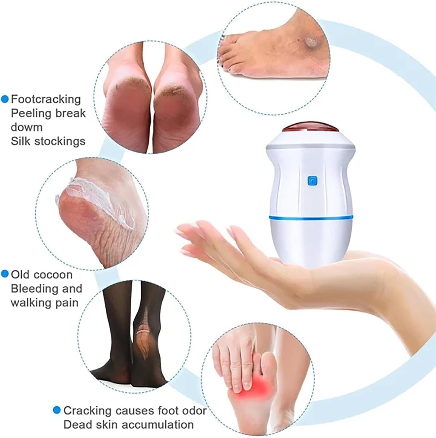 Find Back Electric Foot File Vacuum Callus Remover