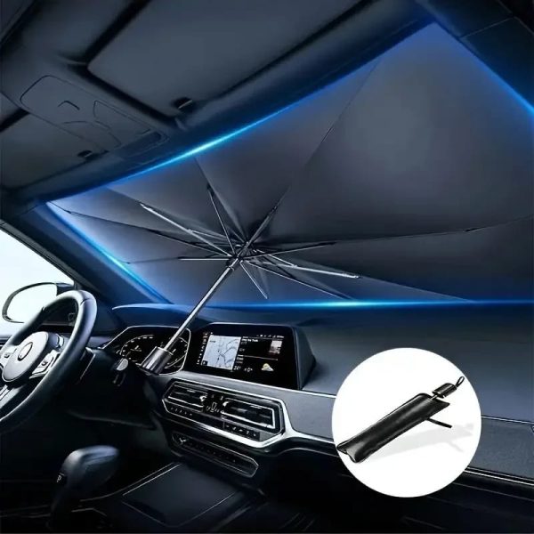 Universal Car Umbrella Sun Shade Cover for Windshield UV Reflecting