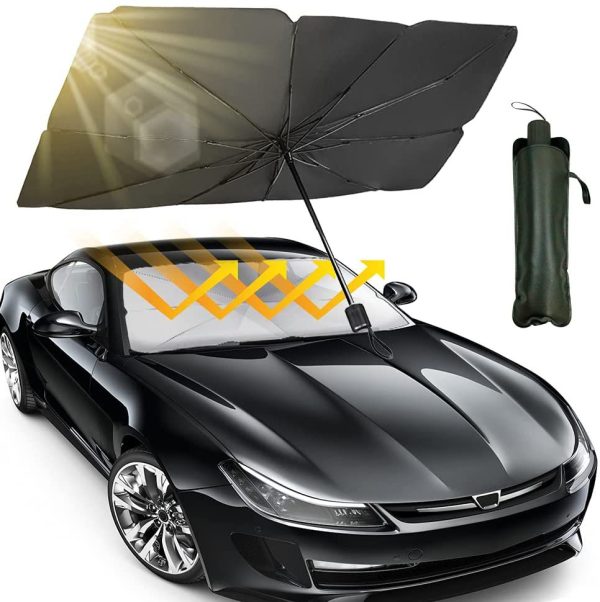 Universal Car Umbrella Sun Shade Cover for Windshield UV Reflecting