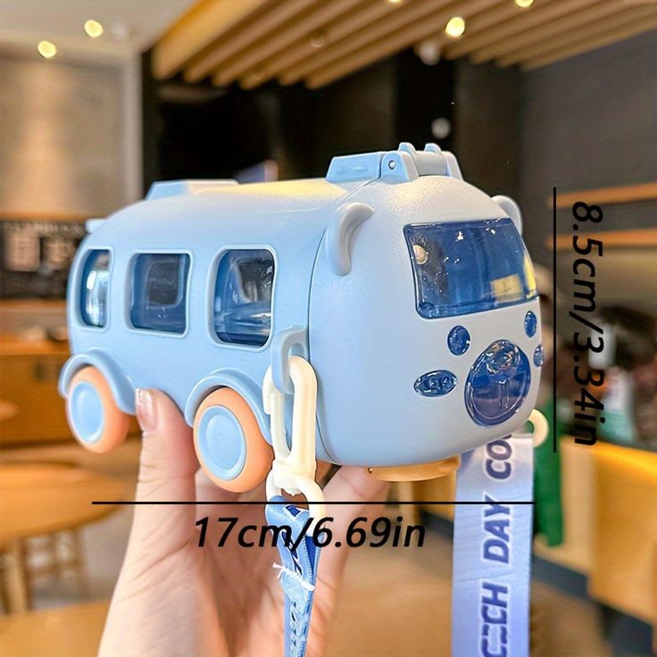 Cute Bear Baby Bus Tritan Water Bottle