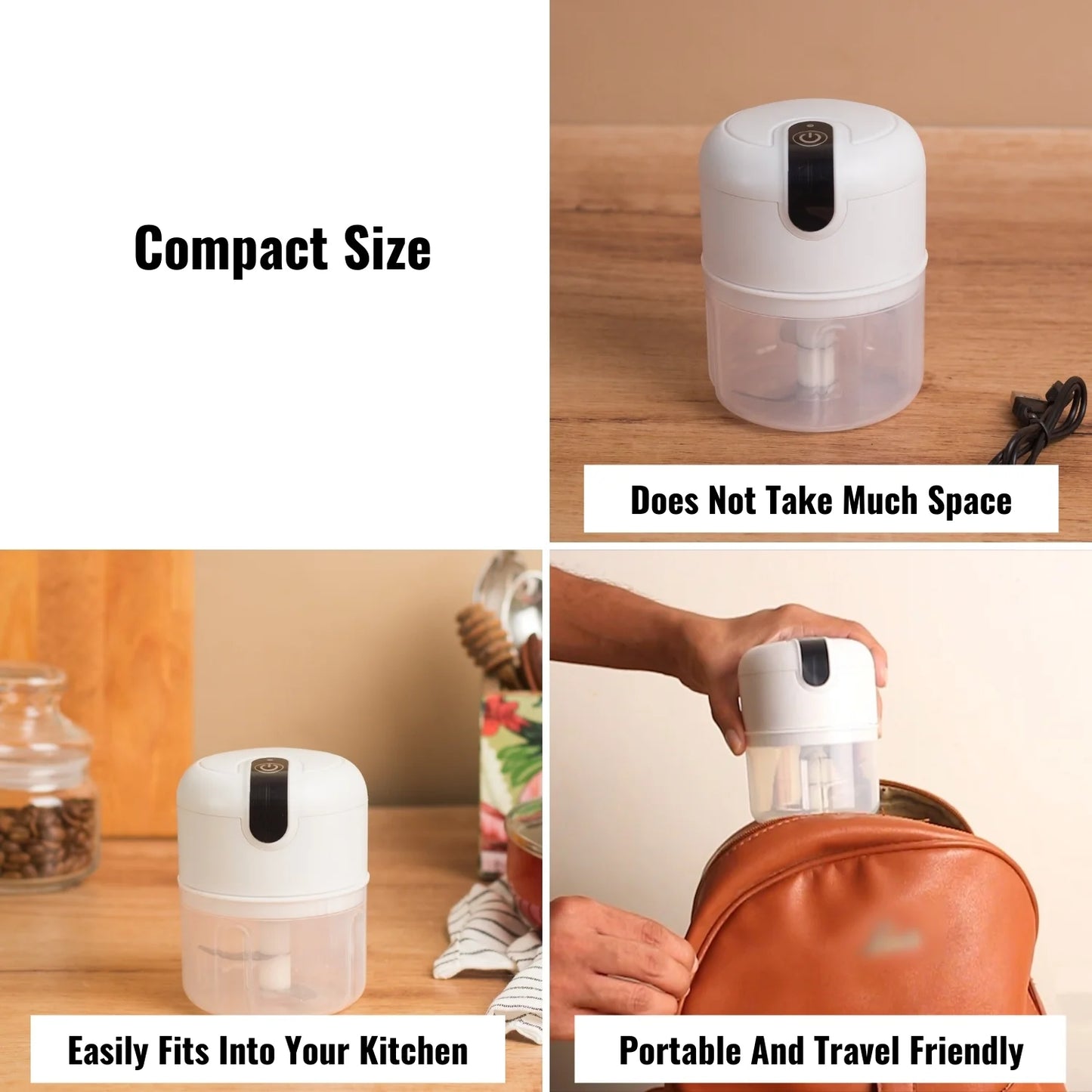 InstaCuppa Rechargeable Mini Electric Chopper