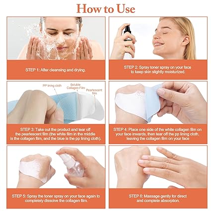 Collagen Face Mask for Anti Aging & Glass Skin