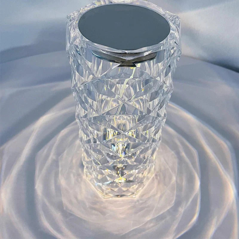 Diamond Rose Crystal Lamp Bedside Acrylic Usb Rechargeable Table Lamp