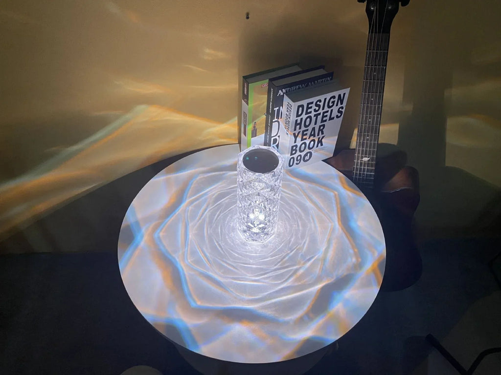 Diamond Rose Crystal Lamp Bedside Acrylic Usb Rechargeable Table Lamp