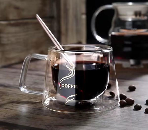 Double Wall Glass Coffee Mug