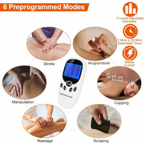 Electric body Massager Health Tens Acupuncture Digital Therapy Machine