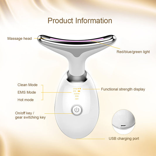 EMS Face Anti Wrinkle Neck Skin Tighten And Double Chin Remover