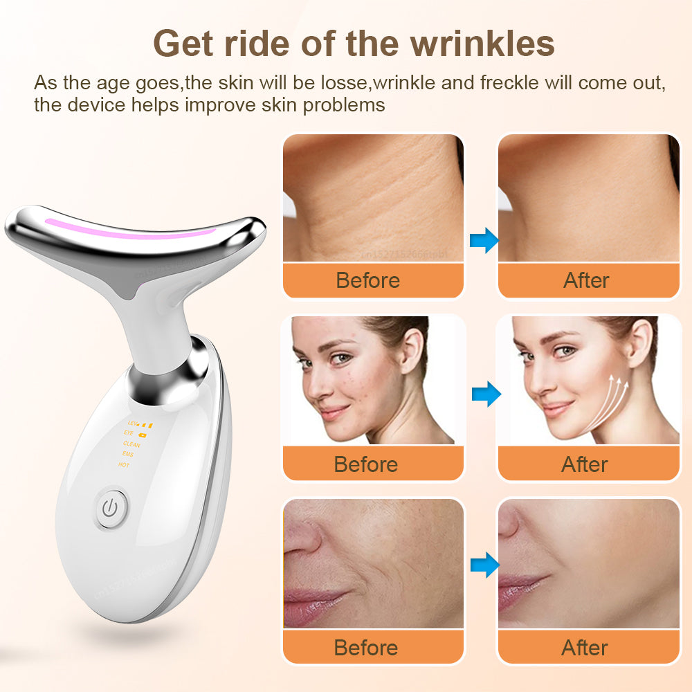 EMS Face Anti Wrinkle Neck Skin Tighten And Double Chin Remover