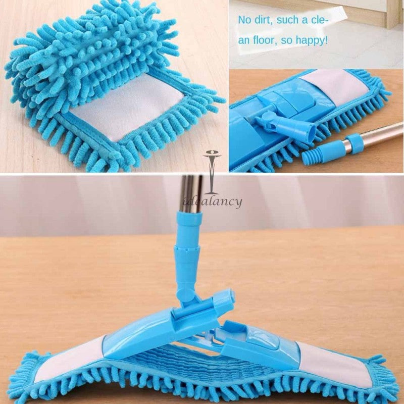 Flat Microfiber Squeeze Mop With Long Handle