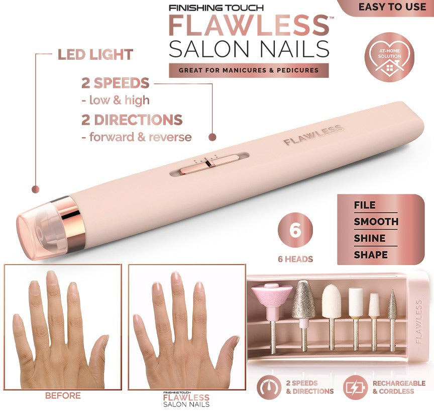 Flawless Saloon Nail Polisher Care Kit