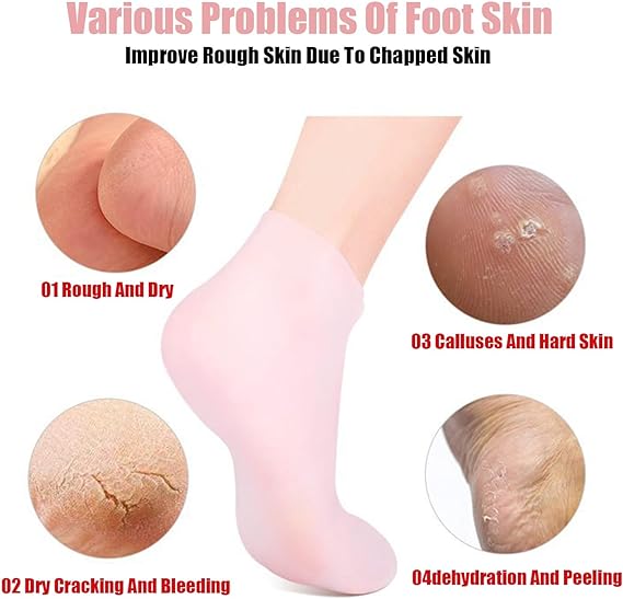 Moisturizing Foot Mask Exfoliating Silicone Socks Beach Protective Socks