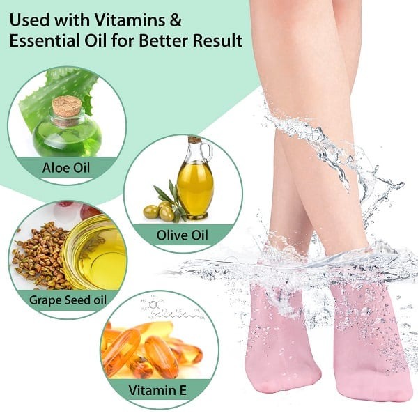 Moisturizing Foot Mask Exfoliating Silicone Socks Beach Protective Socks