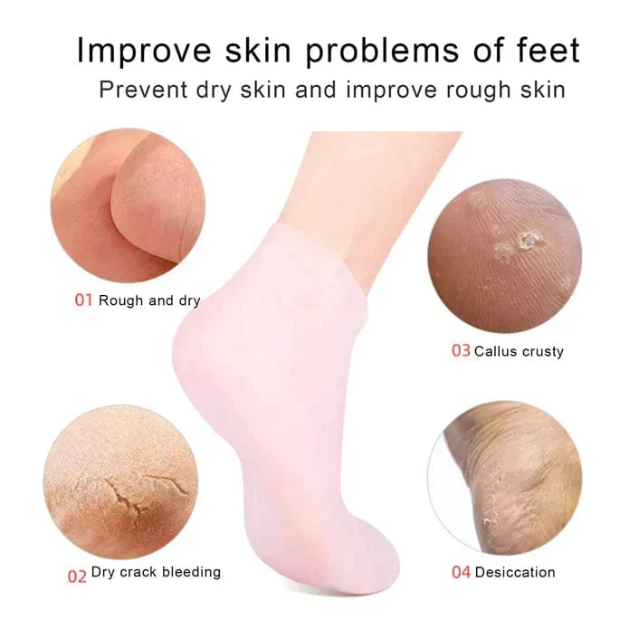 Moisturizing Foot Mask Exfoliating Silicone Socks Beach Protective Socks