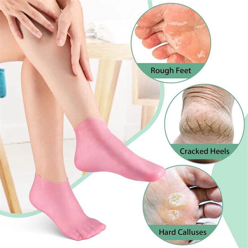 Moisturizing Foot Mask Exfoliating Silicone Socks Beach Protective Socks