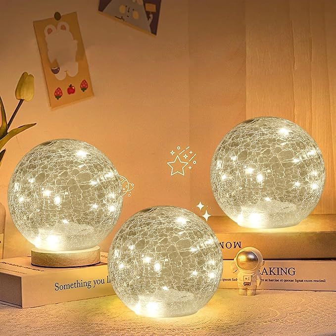 Gold Mercury Glass Ball Light for Decoration