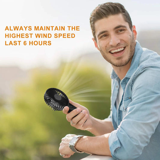 Mini Fan Portable Handheld Rechargeable