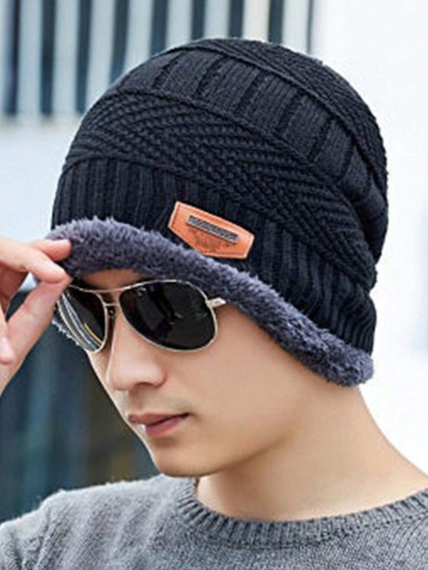 Woolen Winter Beanie Cap With Neck Warmer Muffler For Men And Women