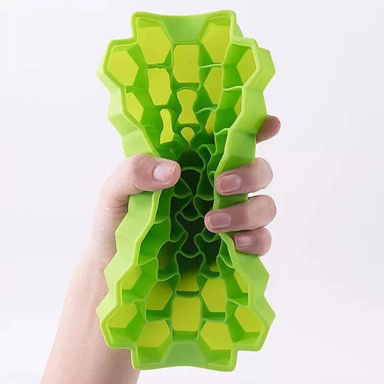 Silicone 37 Cells Hexagonal Honeycomb Shaped Ice Tray