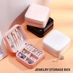 Leather Pocket Jewellery Organizer Box