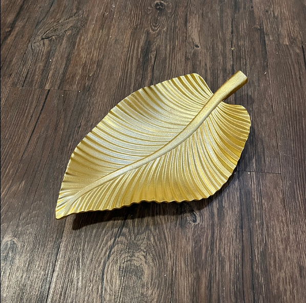 Decorative Wooden Plate Leaf Tray