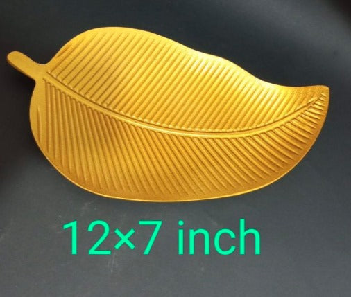 Decorative Wooden Plate Leaf Tray