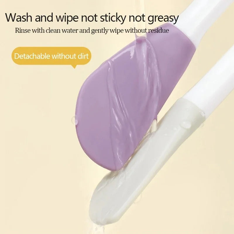Double Head Soft Silicone Facial Mask Brush