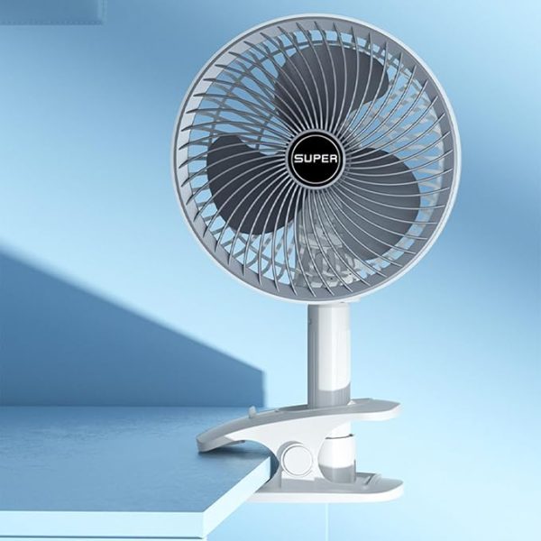 Rechargeable Desk Fan With Sturdy Clamp
