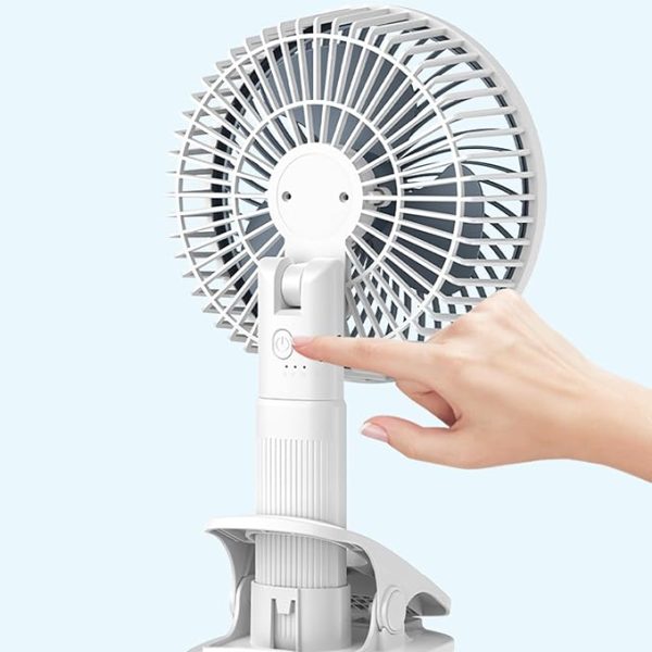 Rechargeable Desk Fan With Sturdy Clamp