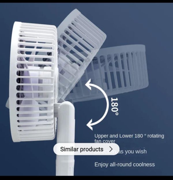 Rechargeable Desk Fan With Sturdy Clamp