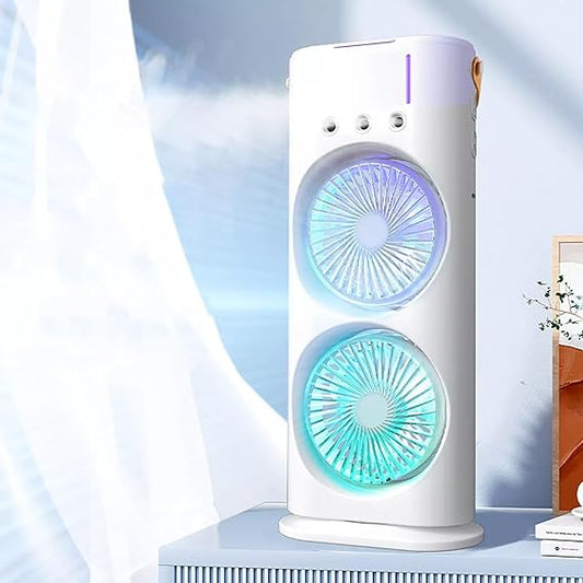 Rechargeable Double Cooling  Fan