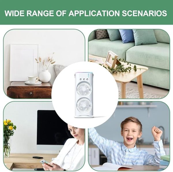 Rechargeable Double Cooling  Fan