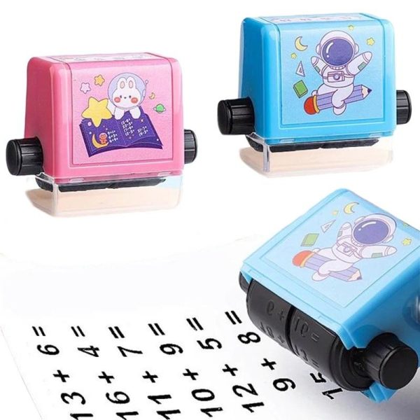 Math Number Roller Stamp