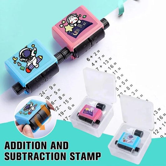 Math Number Roller Stamp