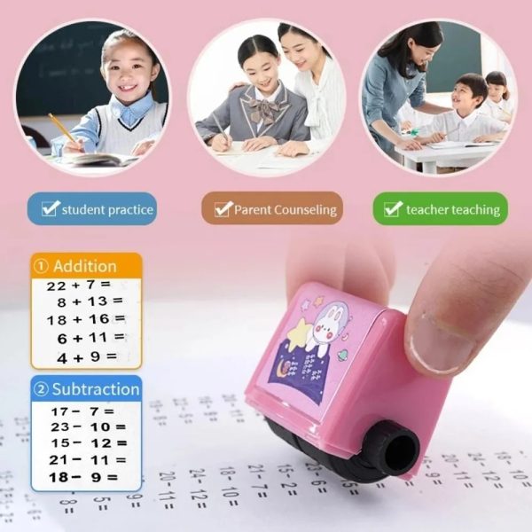 Math Number Roller Stamp