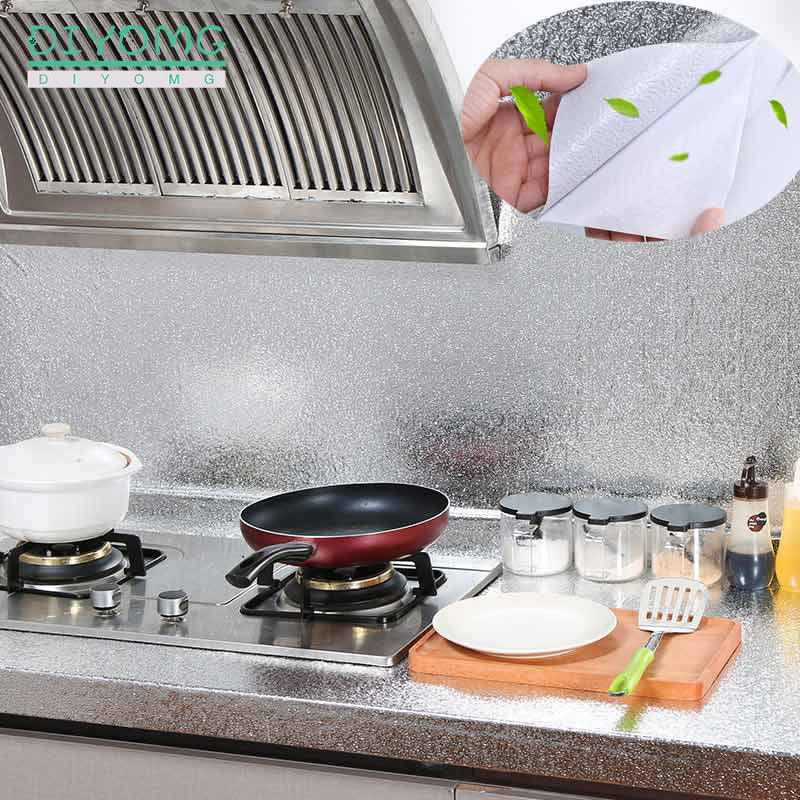 Self Adhesive Aluminum Foil Sheet for Kitchen (60x200cm)