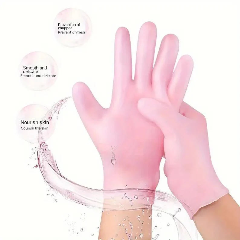 Silicone Moisturizing Hand Gloves for Dry Cracked Skin