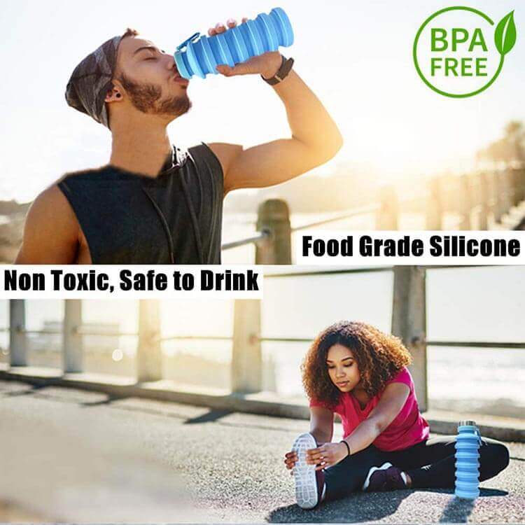 Silicone Sport Water Bottle