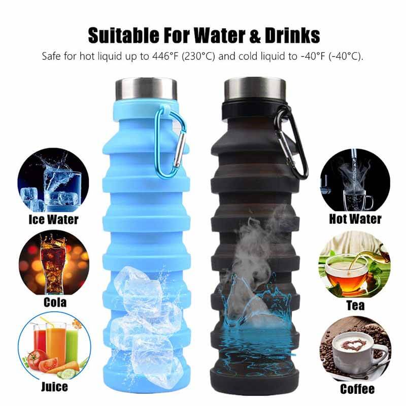 Silicone Sport Water Bottle