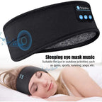 Wireless Bluetooth Headset & Sleep Mask with Over-Ear Earbuds