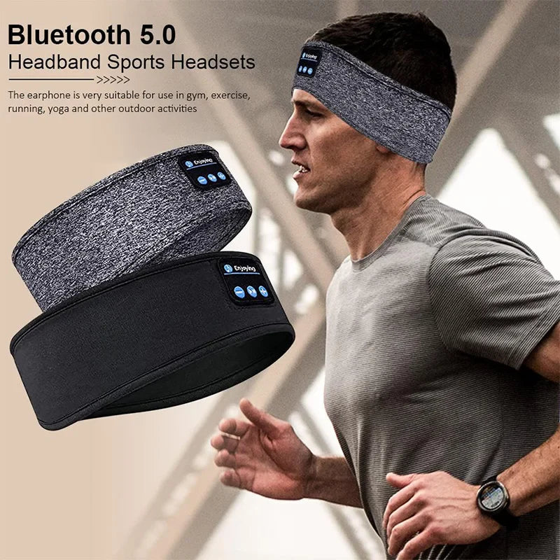 Wireless Bluetooth Headset & Sleep Mask with Over-Ear Earbuds
