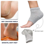 Heel Moisturizing Socks, Softens and Prevents Cracked Heels, Exfoliating Heel Protectors