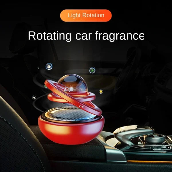 Car solar air freshener, rotatable air purifier aromatherapy, diffuser. Car decoration accessories for car and home interior fragrance