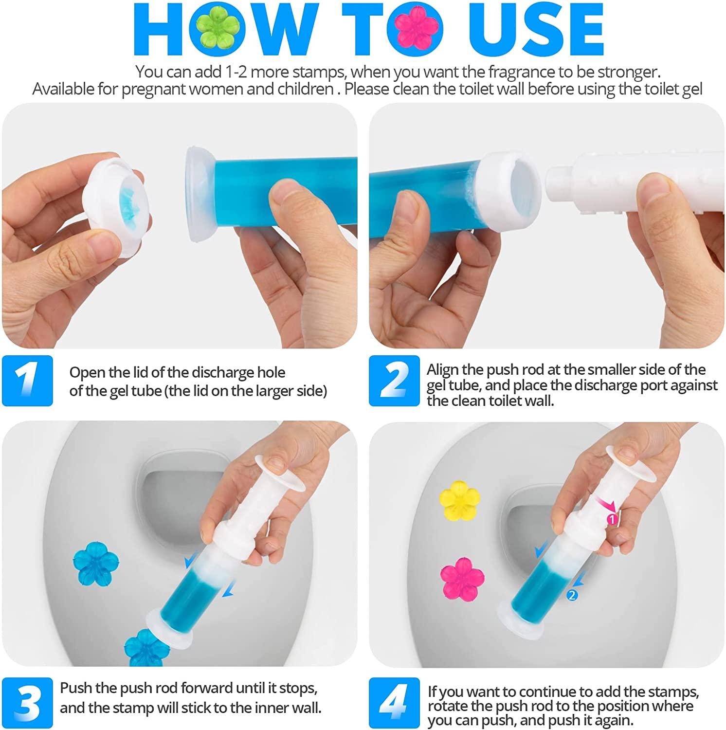 Scented Toilet Cleaning Gel Stamp