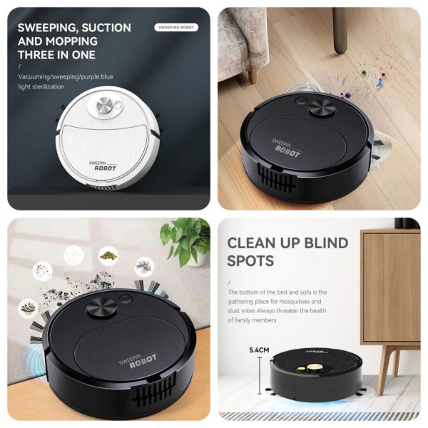 Portable Mini Wireless Smart Sweeping Robot