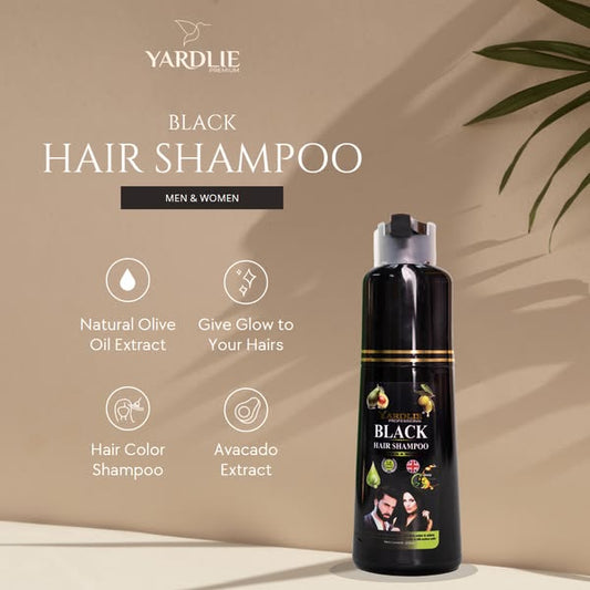 Yardlie Natural Black Hair Color Shampoo UK Based Formula