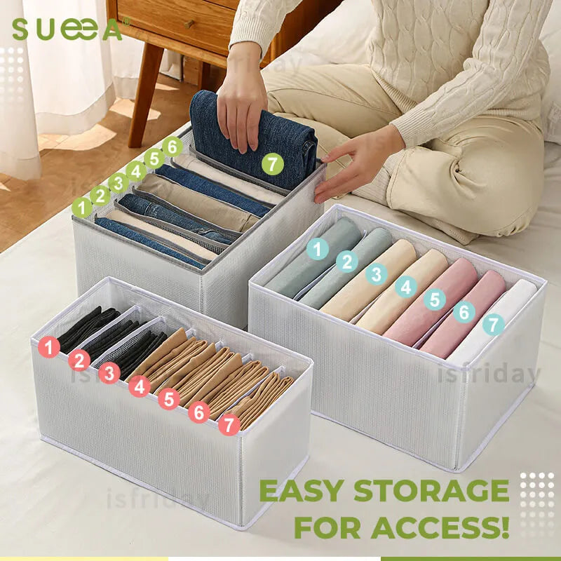 Upgraded Clothes Organizer With Dividers