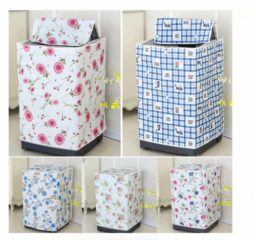 Printed Washing Machine Dust Cover (Random Design)