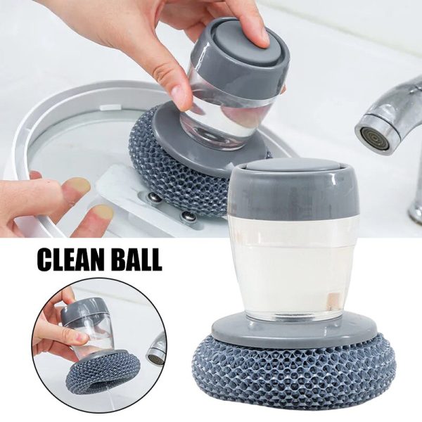 Multifunctional Pressing  Kitchen Dishwashing brush