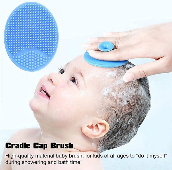 Soft Silicone Baby Cradle Cap Bath Brush