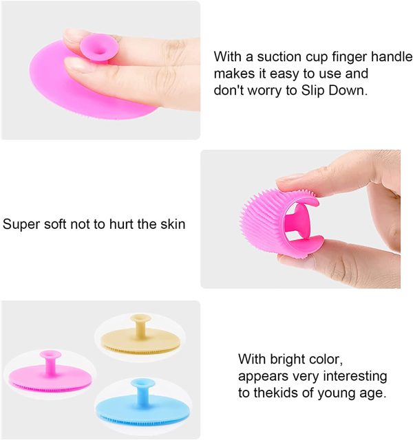 Soft Silicone Baby Cradle Cap Bath Brush